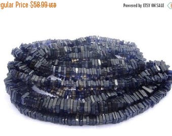 50% Off Sale 16 Inches Strand - Genuine Iolite Square Heishi Cut Beads Size 5 - 6mm Approx
