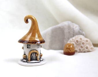 Honey-milk House of tiny fairies -- unique Hand Made Ceramic Eco-Friendly Home Decor by studio Vishnya