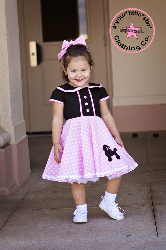 Retro 50's Sock Hop dress Vintage style Polka Dots