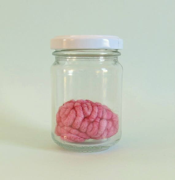 Specimen Jar Brain Anatomical Curio S1 Human Brain Display