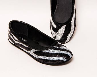 tiger print ballet flats