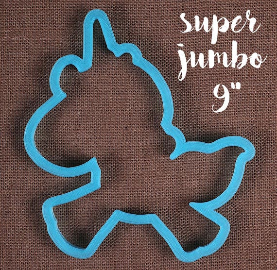 Unicorn Cookie Cutter Set Super JUMBO Unicorn Cookie Cutter