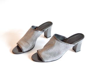 vintage leather mules