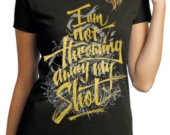 Hamilton Musical Shirt // Not Throwing Away My Shot! // Hand Screen Printed Shirts for musical theater fans