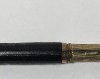 Vintage Retractable Tooth Pick or Letter Opener Decorative Black