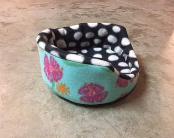 PREMADE Fleece Round Cuddle Cup for Guinea Pig Hedgehog Rat Small Animals