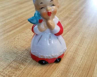 Vintage Christmas Mrs Claus Salt or Pepper Shaker 1980s