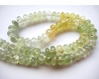 ON SALE 55% Prehnite Beads, Prehnite Rondelles, Rondelle Beads, 9mm To 10mm Each, 38 Pieces Approx, 9 Inch Half Strand