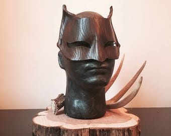 Woodface beast mask - Handmade Leather Tree Spirit Druid Warrior Fantasy Mask