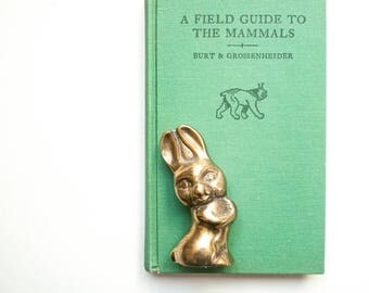 Vintage Petite Brass Bunny Figurine