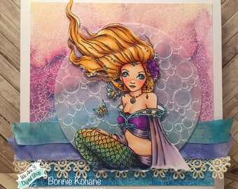 Ching Chou Mermaid Handmade Card