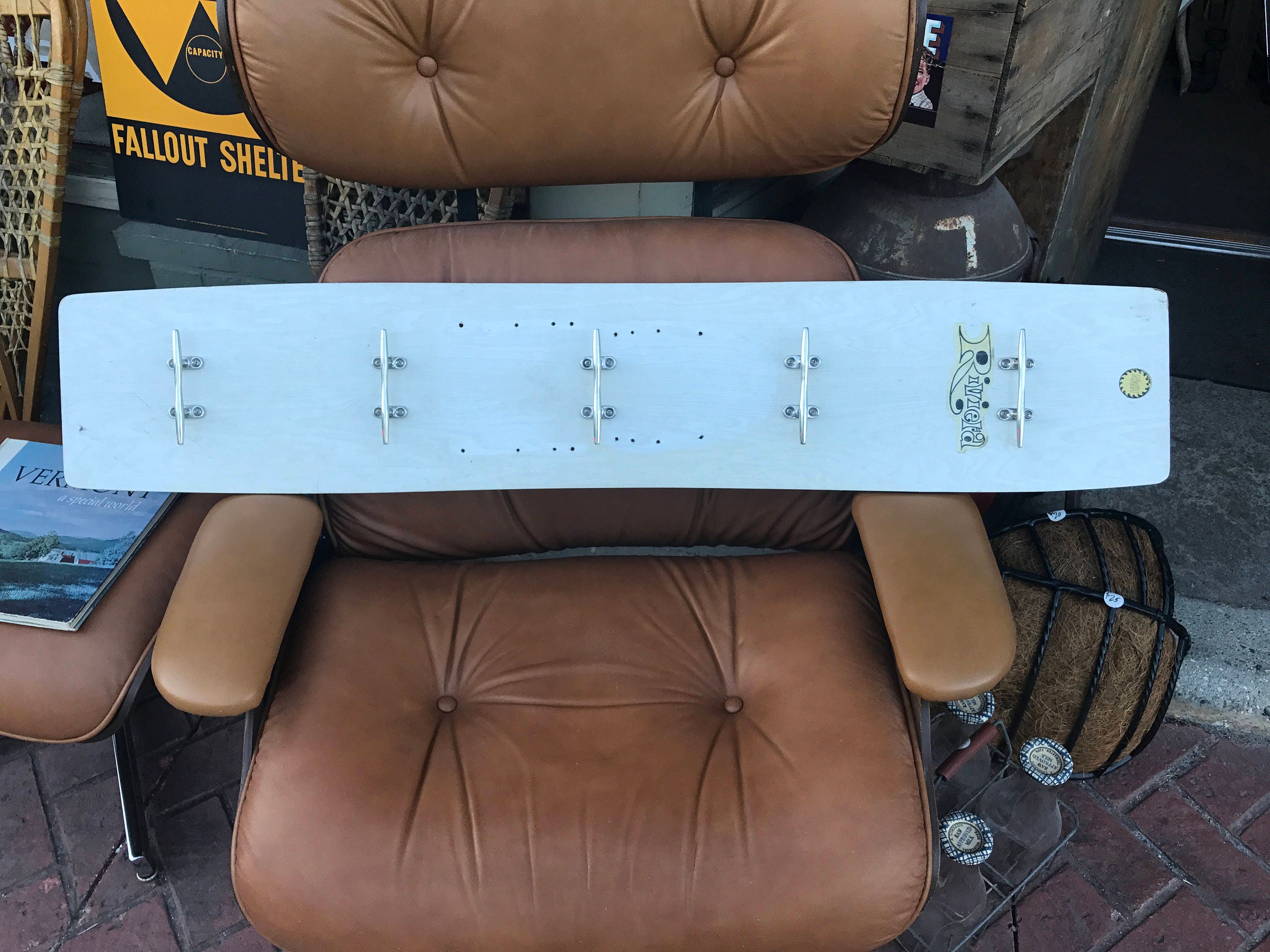 Repurposed Water Ski Towel Rack for Beach or Boat House