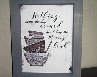 Eric Church Lyrics Country Lyrics Song Three Year Old Kitchen Art Mixing Bowl Wood Sign Lyrics Sign Country Kitchen Sign
