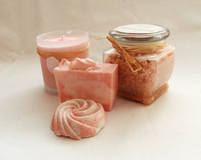 Sandalwood Rose Soap and Candle Gift Set