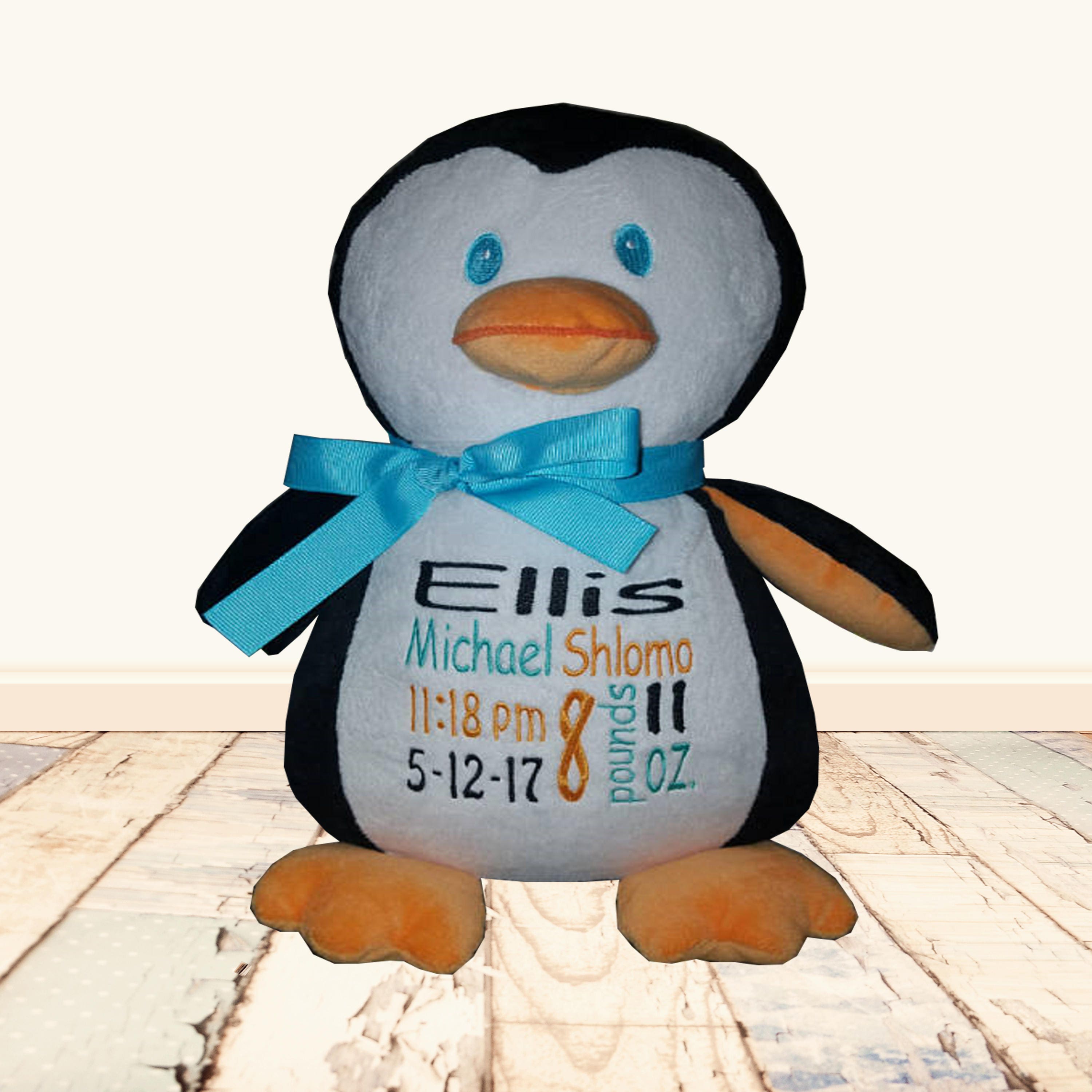 personalized penguin stuffed animal