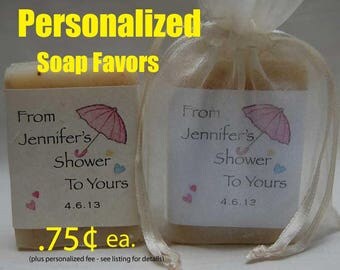 Bridal Shower Favor - Soap Party Favors - Wedding Favor - Personalized Bridal Favor-soap favors - 1 oz. guest soap bars