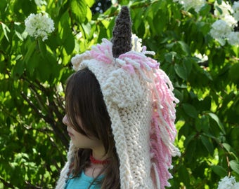 Unicorn Hooded Scarf
