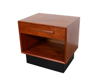 Danish Modern Teak Night Stand Westnofa Mid Century Modern