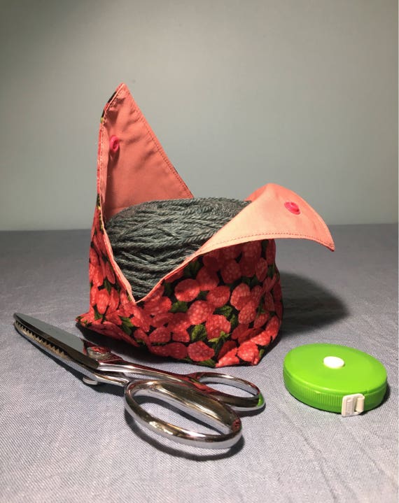 Yarn Keeper Bento Style Yarn Bowl Rasberries