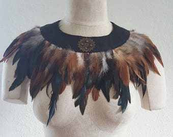 Feather collar | Etsy