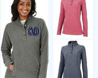 Monogrammed Fleece Pullover