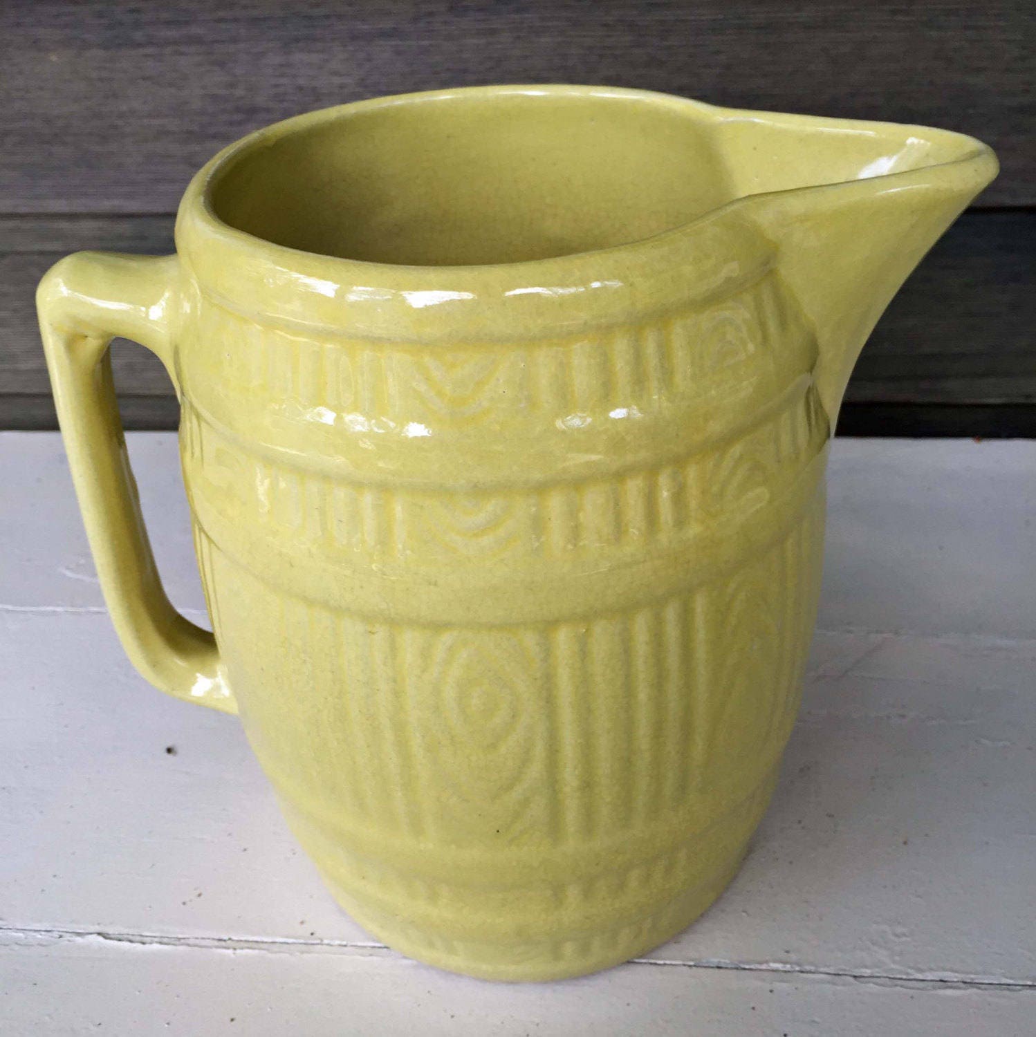 Antique Yellow Ware Pitcher Primitive Early American   Il Fullxfull.1255145153 Gs3f 