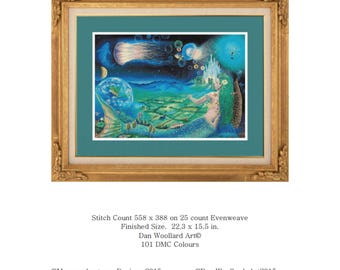 Underwater Fantasies PDF chart only for 25 count