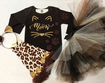 Baby Halloween Costume, Cat Halloween Costume, Toddler Halloween Costume, Baby Girl Halloween Costumes, Meow, Kitty Cat Halloween
