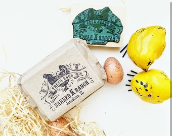 Egg Stamp, Chicken Stamp Vintage, Egg Carton Rubber Stamp. Chicken Fresh Eggs, Old-fashioned Egg Carton Labels, Chicken Stamp CS-10309