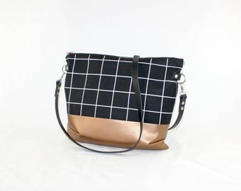 Diamonds copper cross body bag with leather handle, ladies handbag, handbag, shoulder bag, Tote, ladies bag