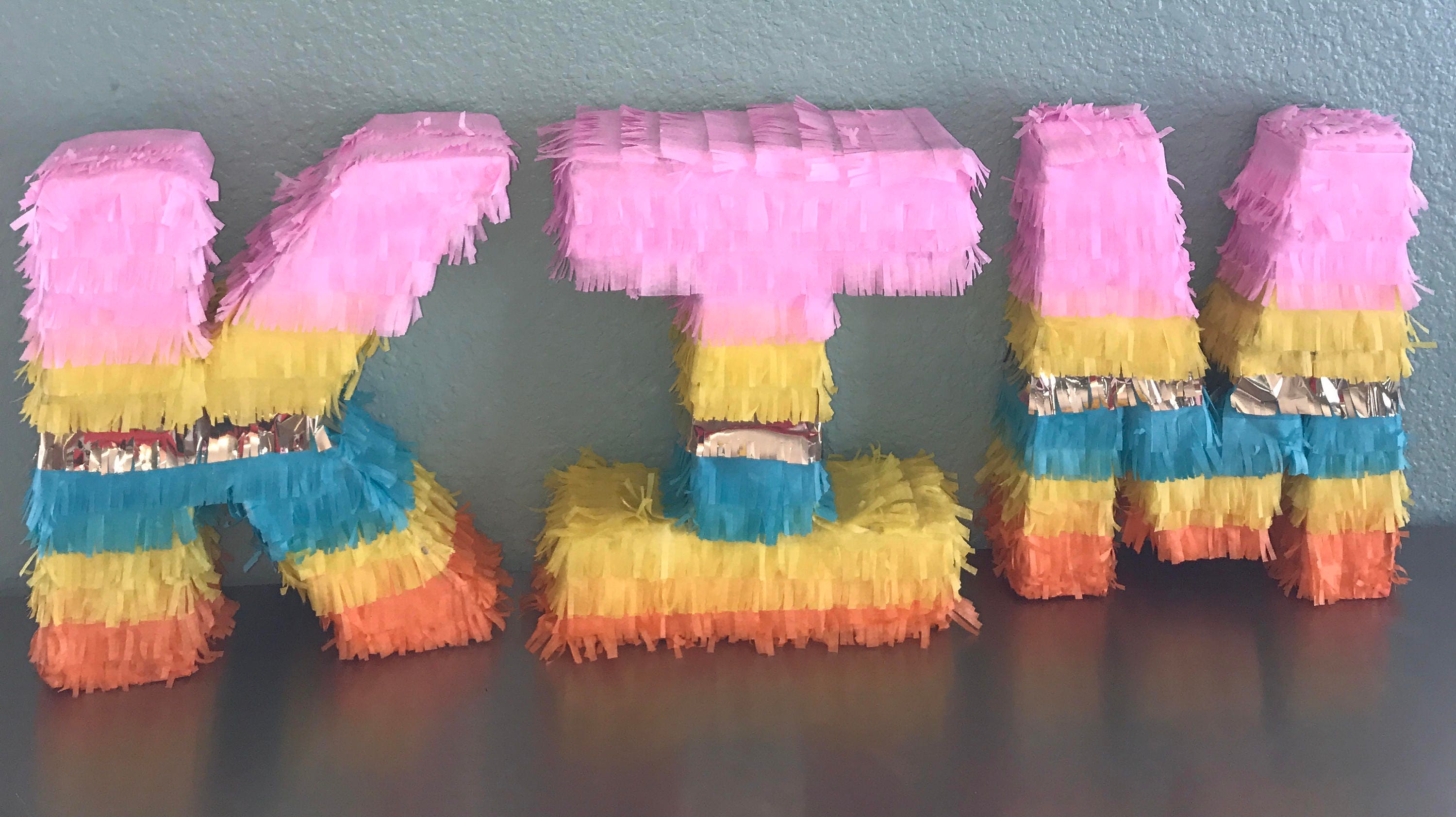15.00 each Piñata Letters to spell any name Fiesta
