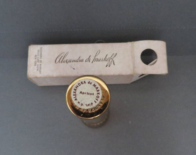 Alexandra de Markoff Lipstick - Vintage 1960s Apricot Lipstick, Collectors Makeup