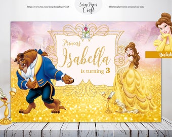 Belle birthday party | Etsy