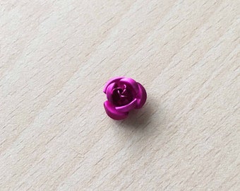 pretty pink fuchsia 12 mm metal