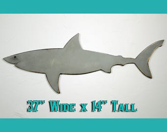 Shark Wood Sign Wood Shark Shark Decor Shark Wall Decor Shark Wall Hanging Boys Room Decor Nautical Boy Room Nautical Theme Decor Wall Shark