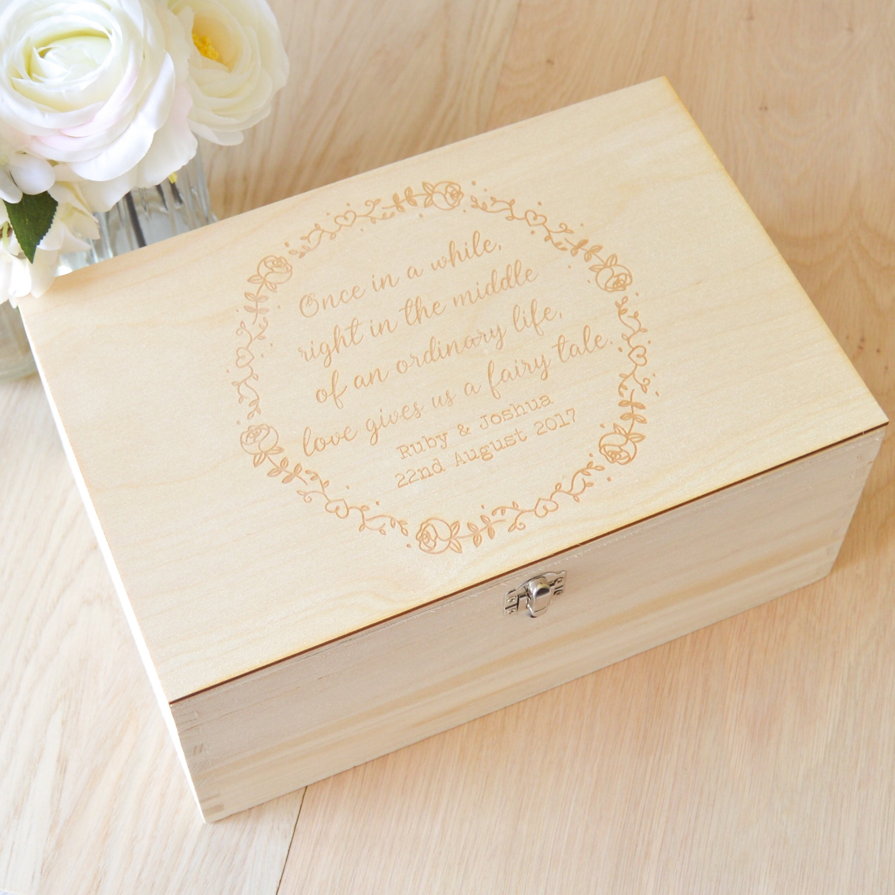 Wedding Keepsake Box Couples Keepsake Box Wedding Gift For