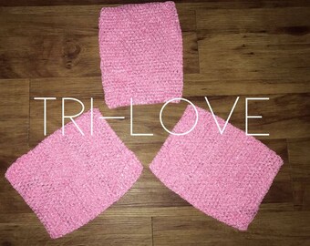 9 Inch Crochet Tutu Top, Tube Tops, Tutu Supply, Large, Tutu top, tutu crochet top, 9" tutu top, Bubble Gum pink crochet tutu top