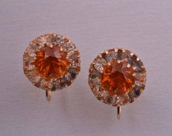 10ct Gold Vintage Screw On Earrings (667v)
