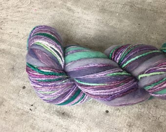 Universal Bamboo Bloom Handpaints Color 326 Enchi Purple and Green Multicolored Yarn