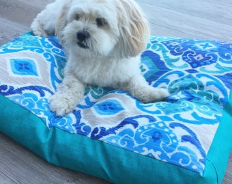 Dog Bed Cover - 'Rylo' design, boho pet bed, washable dog bed cover, small medium large pet beds, modern dog bed, dog bed pillow
