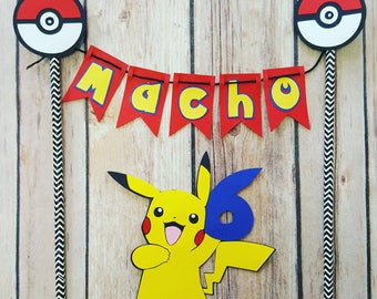 Pokemon Cake Topper | Pikachu Cake Topper 2 piece set