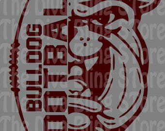 Bulldog Football SVG FIle