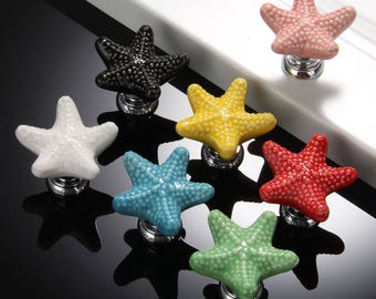 Schwarze Keramik Schrank Knöpfe / Kommode Schublade Knöpfe