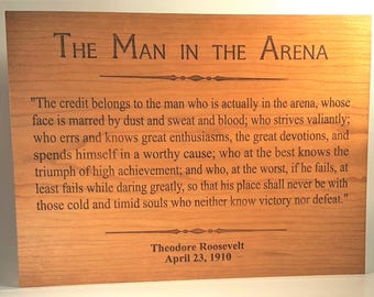 Rare image with the man in the arena printable Invaluable image in the man in the arena printable