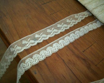 2 yds. of Antique lace by the yard val lace french origin 1920
