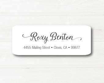Custom Return Address Label, Personalized, MATTE, Personal, Wedding, Shower