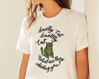 Smelly Cat T Shirt Friends TV Show Shirt with Sayings Tshirt T-shirt F.R.I.E.N.D.S Funny Shirts Movies T-shirts 12315-W