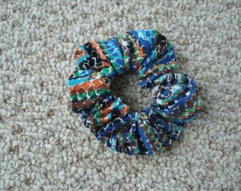 Multi - Colored Scrunchie / Ponytail Holder / Hair Accessery / Fashion Accessery / Made in USA