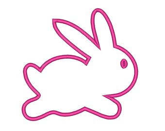 Rabbit Machine Applique Embroidery Designs 11 Size Embroidery Design for Babies - INSTANT DOWNLOAD