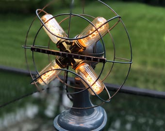 Westinghouse Fan-Vintage Blue Art Deco Fan Light-Unique gift idea!